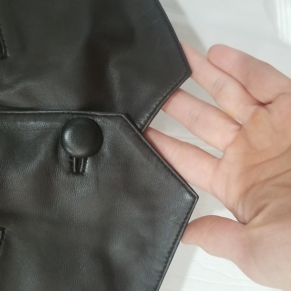 Genuine Smooth Sheep Napa  Dark Brown Leather Vest - Picture 5 of 8